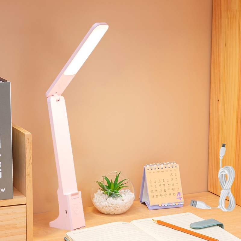 LED Foldable Touch Dimming Desk Lamp Study Lamp USB Eye Protection 3