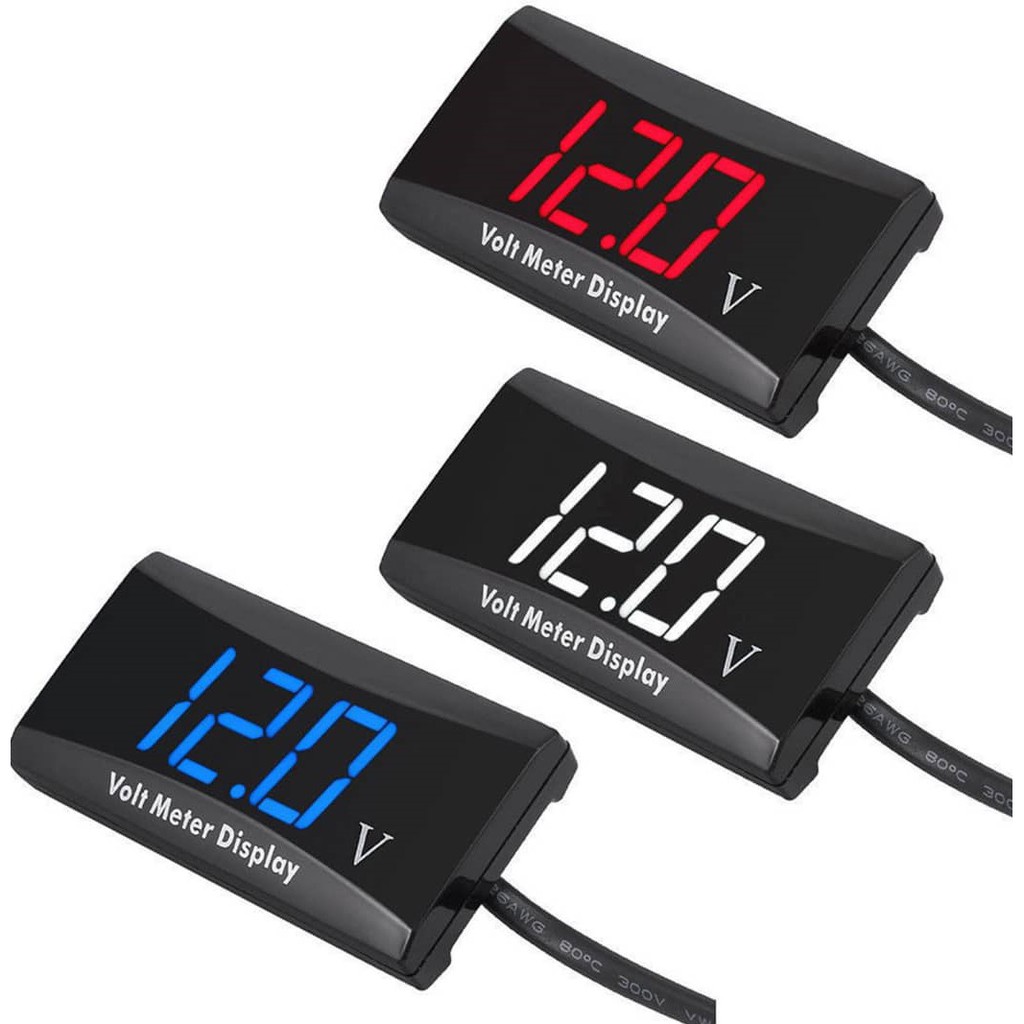 READY STOCK HIGH QUALITY VOLT METER 12V 24V DIGITAL LED DISPLAY CAR