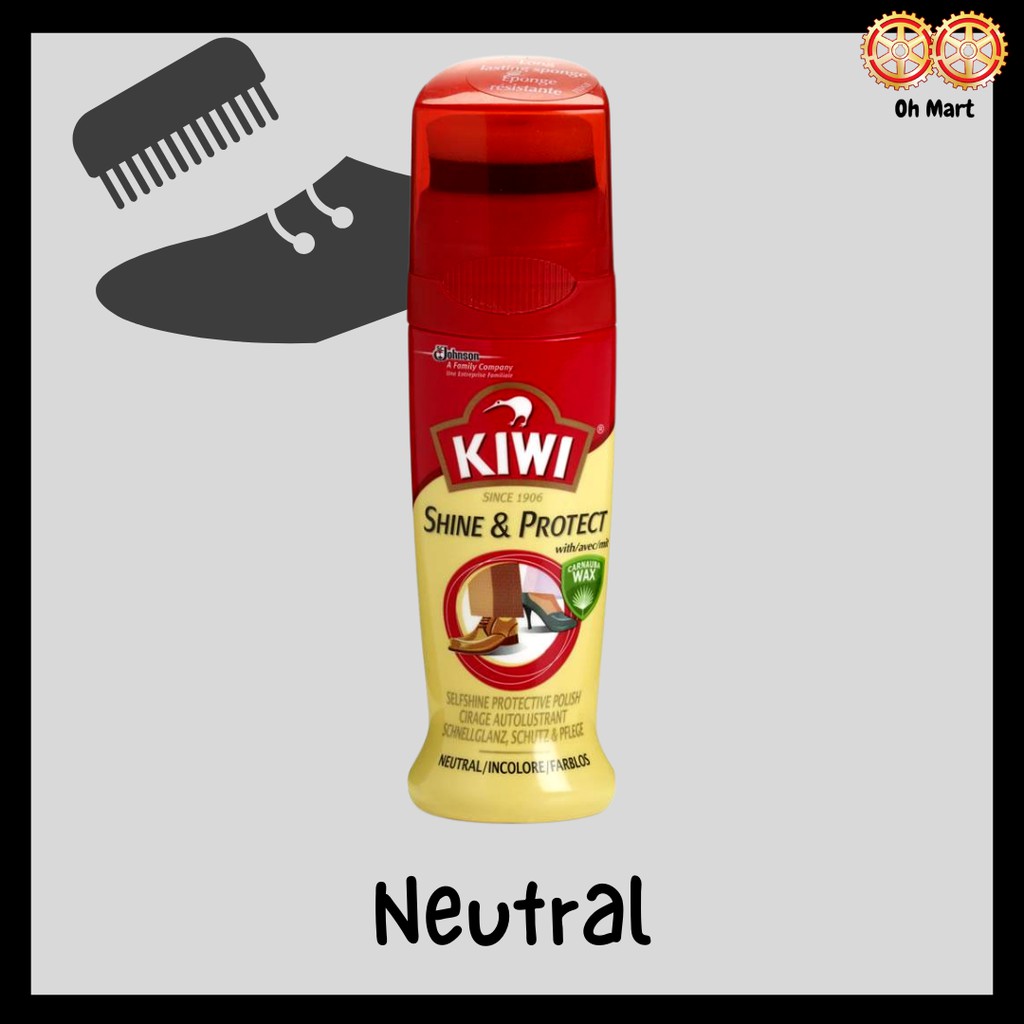 Kiwi Wax Rich Shine Protect Instant Polish Black Nuetral 75 Ml