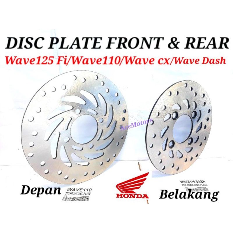 DISC PLATE HONDA WAVE110 FUTURE W125 CX W125FI DASH110 PCX150 FRONT