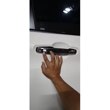 Fullset Matt Glossy Black Door Handle Perodua Alza Axia Facelift