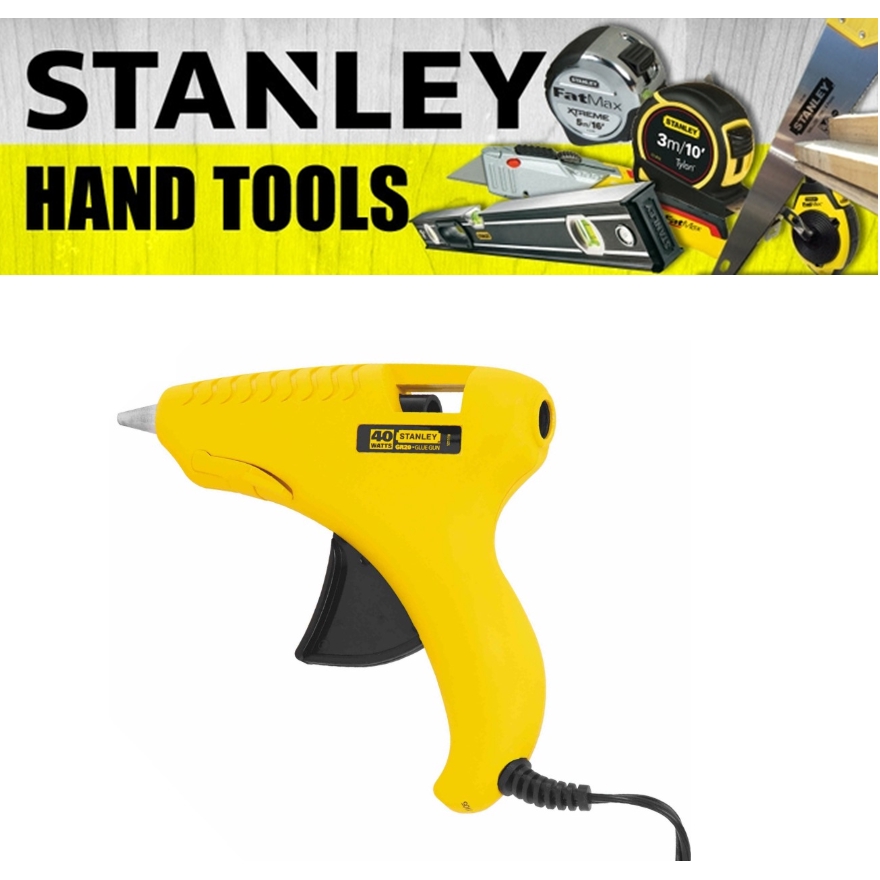 STANLEY GLUE PRO TRIGGER FEED HOT MELT GLUE GUN GR B V W ROUND PIN GLUE STICK