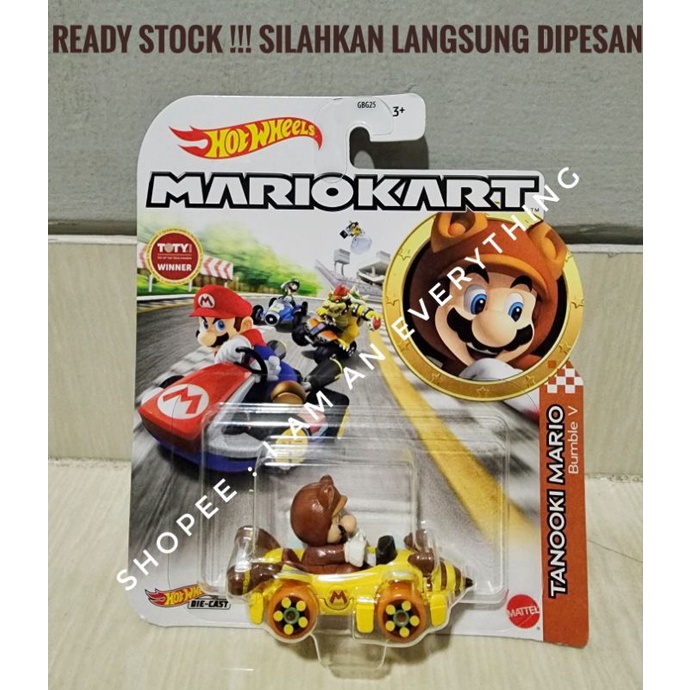 Hot Wheels Mario Kart Tanooki Mario Bumble V Hotwheels Mariokart