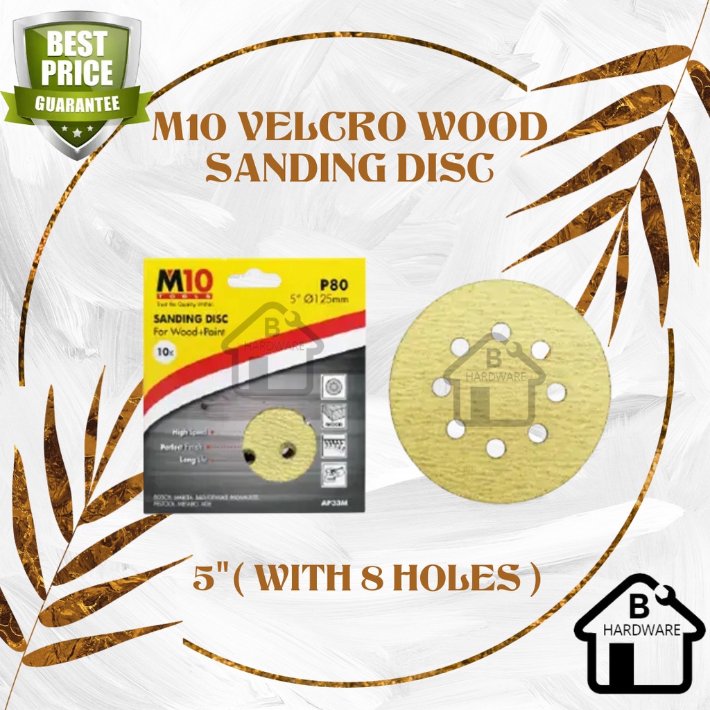 M Velcro Wood Sanding Disc With Holes Pcs Shopee Malaysia