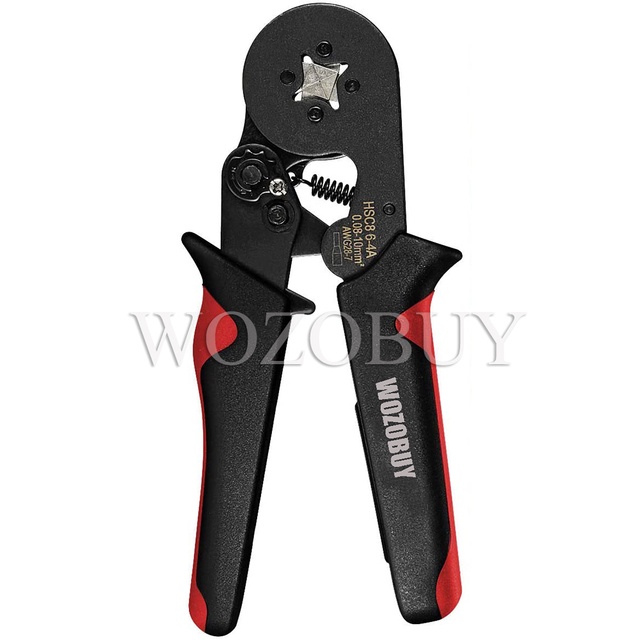 Ferrule Crimping Tool Kit Hexagonal Sawtooth Self Adjustable Ratchet