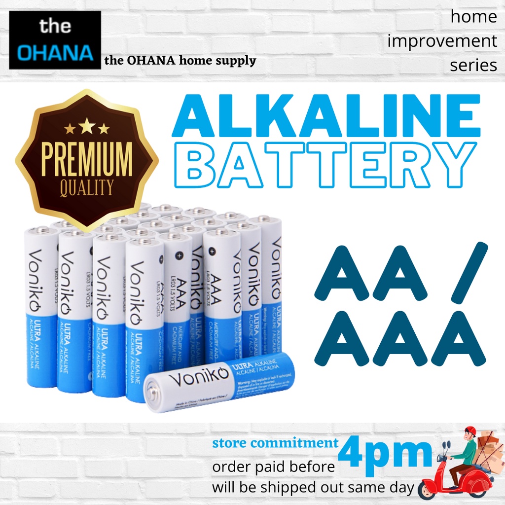 Top Usa Brand Voniko Premium Grade Aa Aaa Alkaline Battery Ultra Long