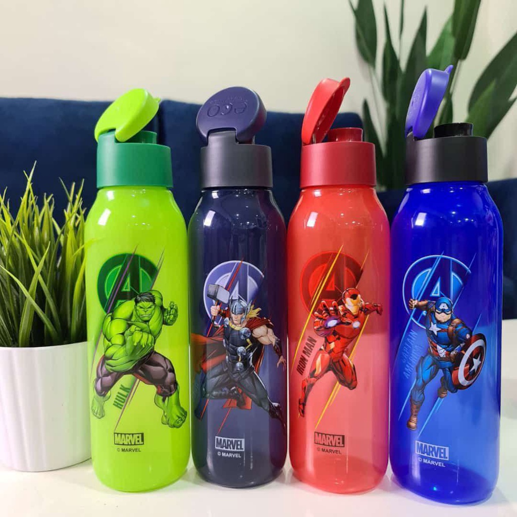 Tupperware Avengers Eco Bottle Marvel Iron Man The Hulk Thor