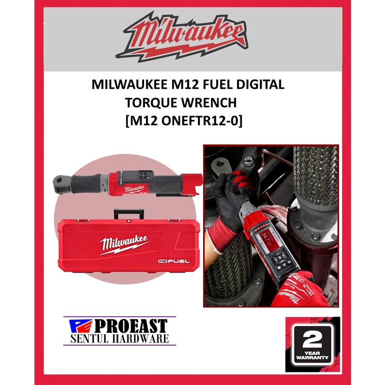 Milwaukee M Oneftr Fuel Digital Torque Wrench Tool Show Pre Set