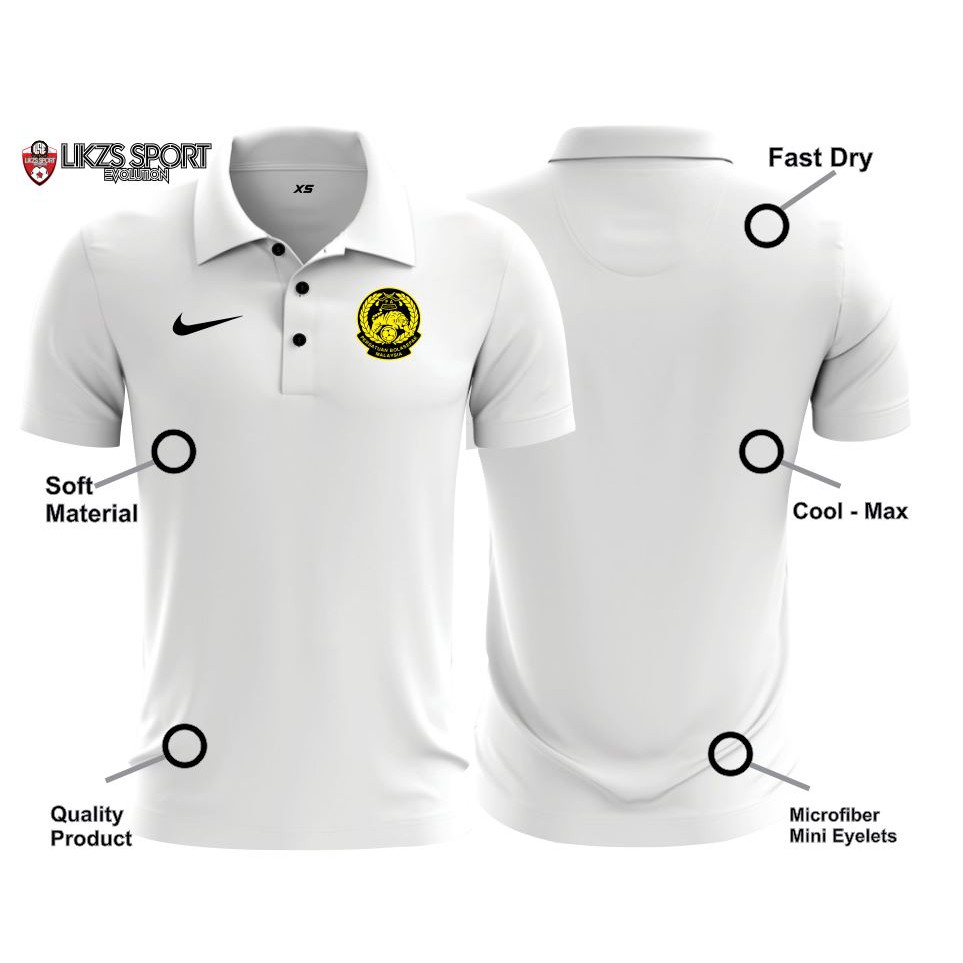 Malaysia Travel Jersey DX1 Harimau Malaya Polo Football Baju