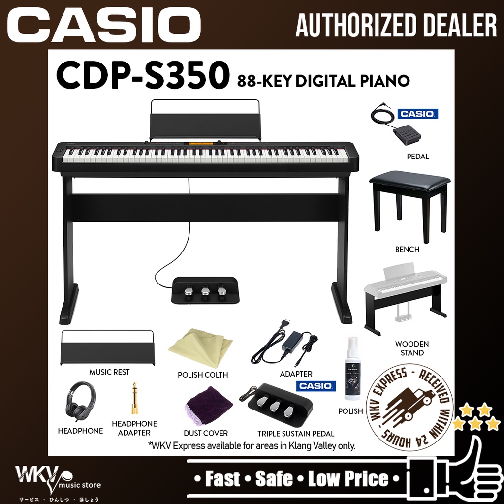 Casio Cdp S Key Digital Piano With Keyboard Stand Piano Stool