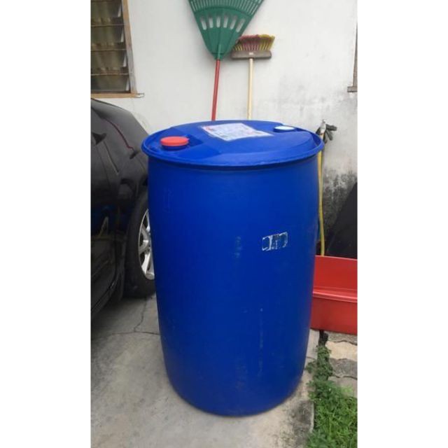 Bekas Plastikplastik Transparent Tong Drum Plastik Liter Blue Drum