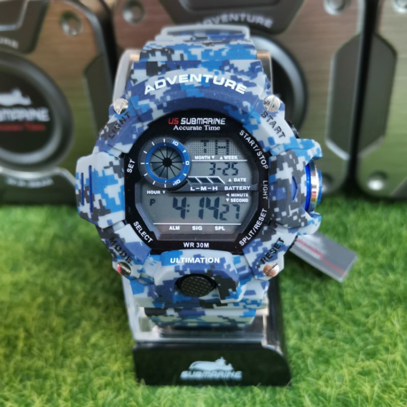 Jam Tangan Jam Askar Submarine Tp Original Digital Watch Army