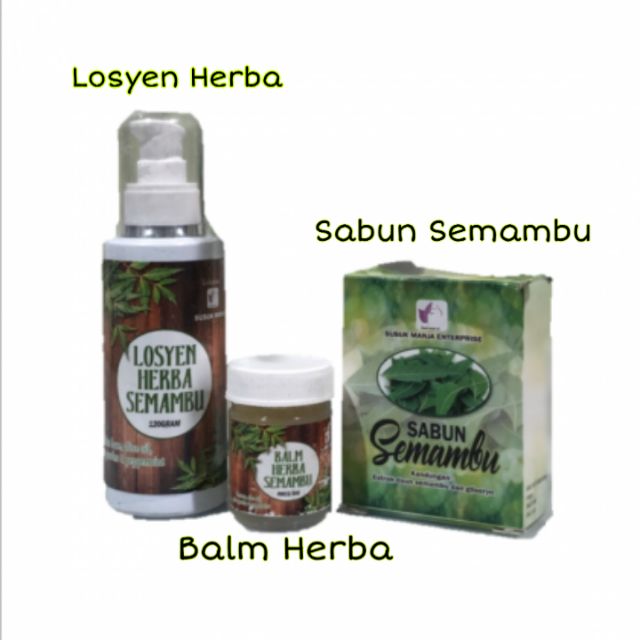 Semambu Susuk Manja Sabun Losyen Herba Balm Herba Gatal Alahan