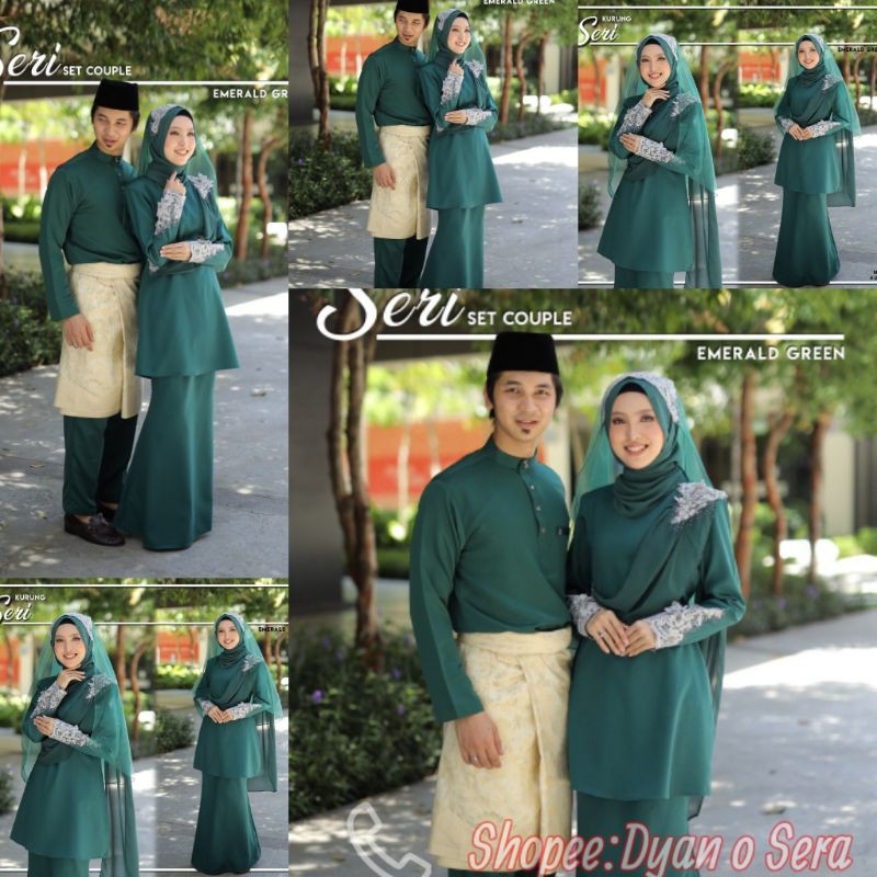 SET LENGKAP NIKAH SET TUNANG BUSANA PENGANTIN EMERALD GREEN Shopee