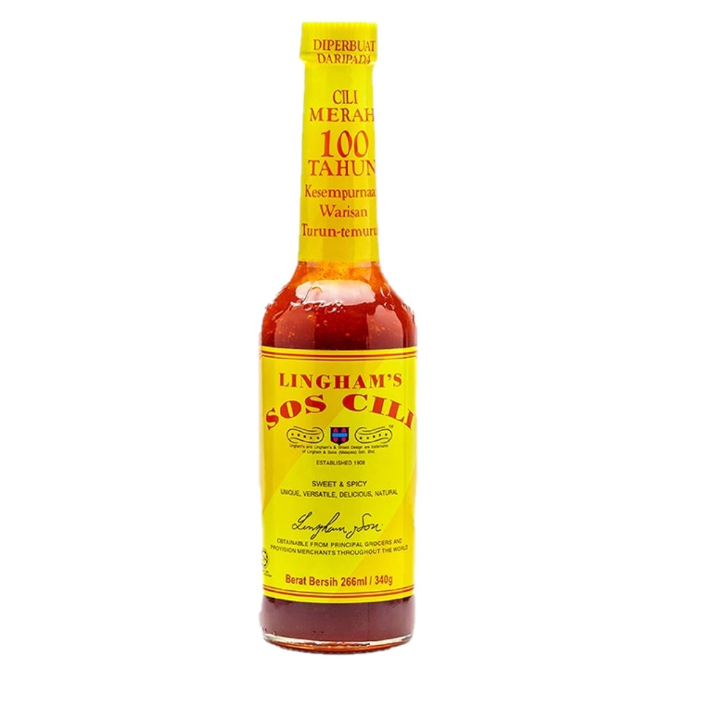 Lingham S Chilli Sauce Extra Hot Thai Garlic Ginger Original JB