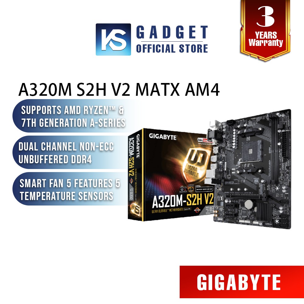 Gigabyte A M S H V Matx Am Motherboard Ga A M S H V Shopee