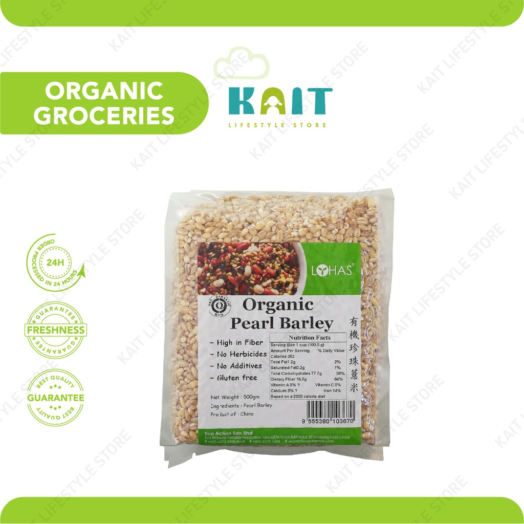 Lohas Ecoaction Organic Pearl Barley Gm Shopee Malaysia