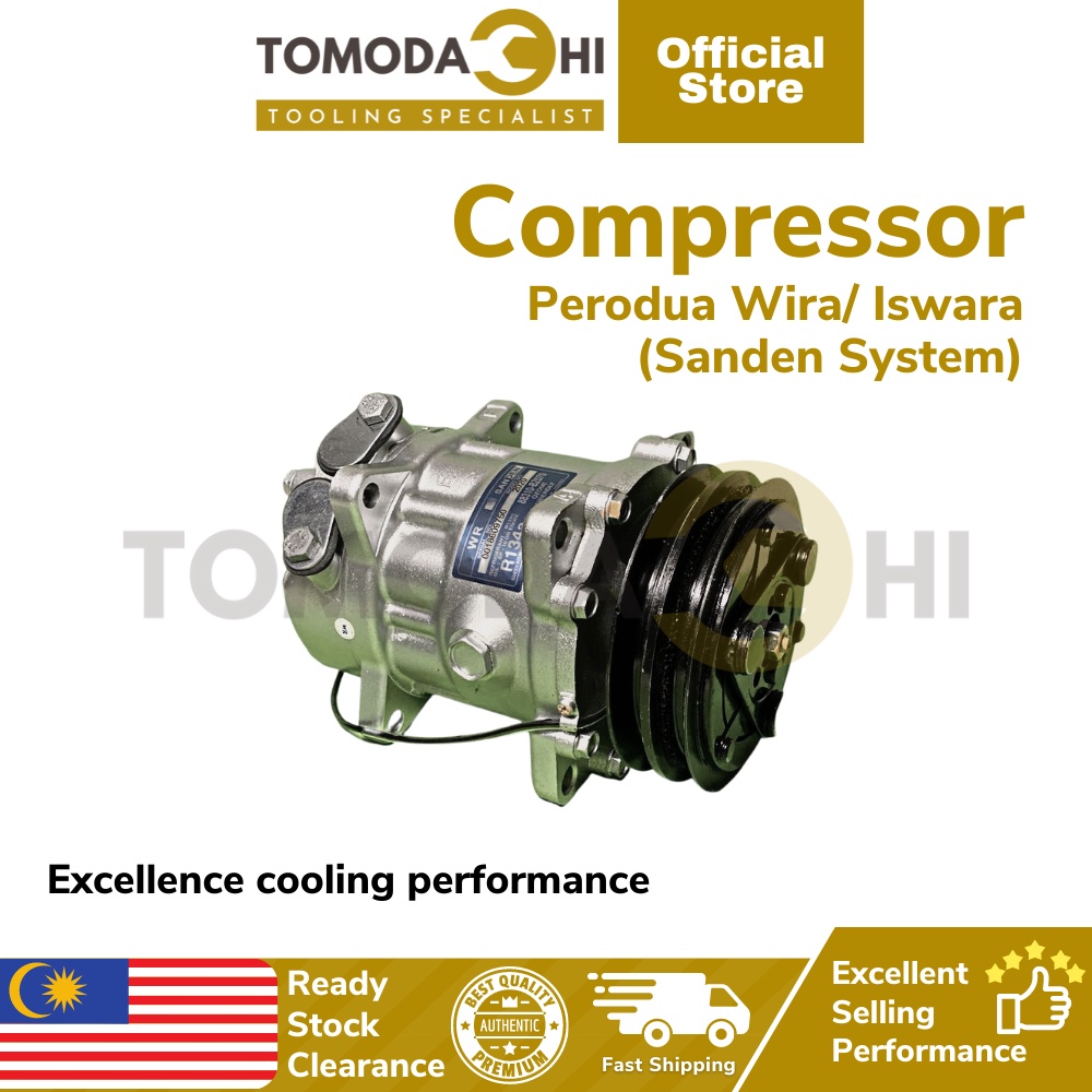 Tomodachi Car Compressor Aircond Proton Wira Iswara Sanden Compressor