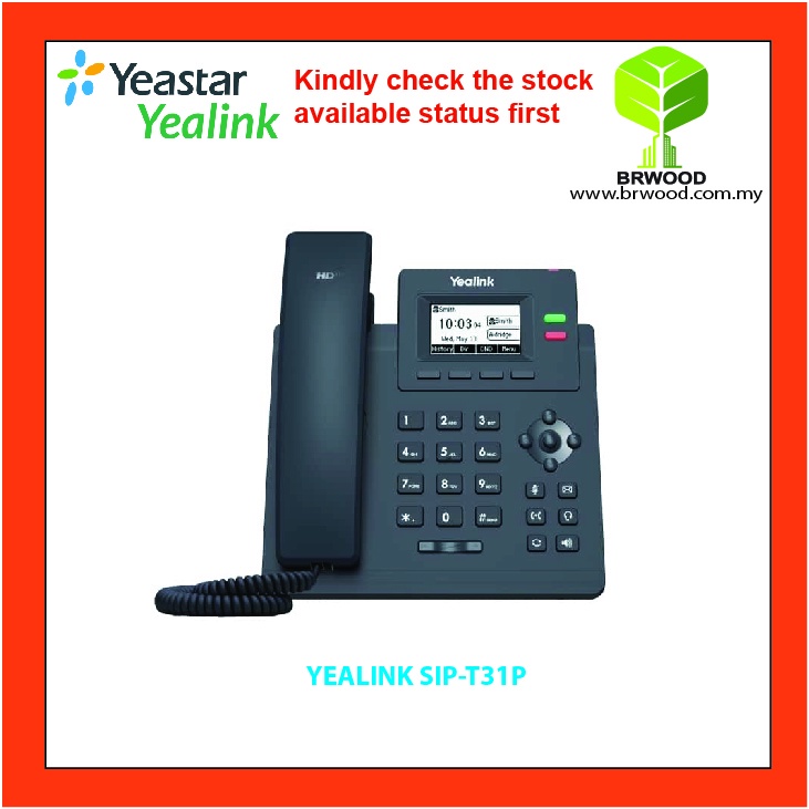 Yealink Sip T P Entry Level Ip Phone With Lines Hd Voice Poe