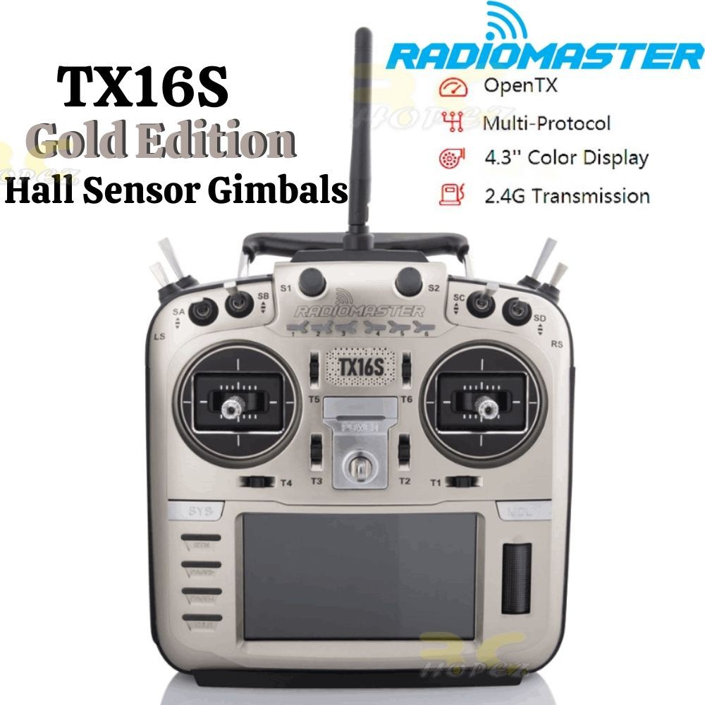 RadioMaster TX16S Gold Edition 2 4G 16CH Hall Sensor Gimbals Multi