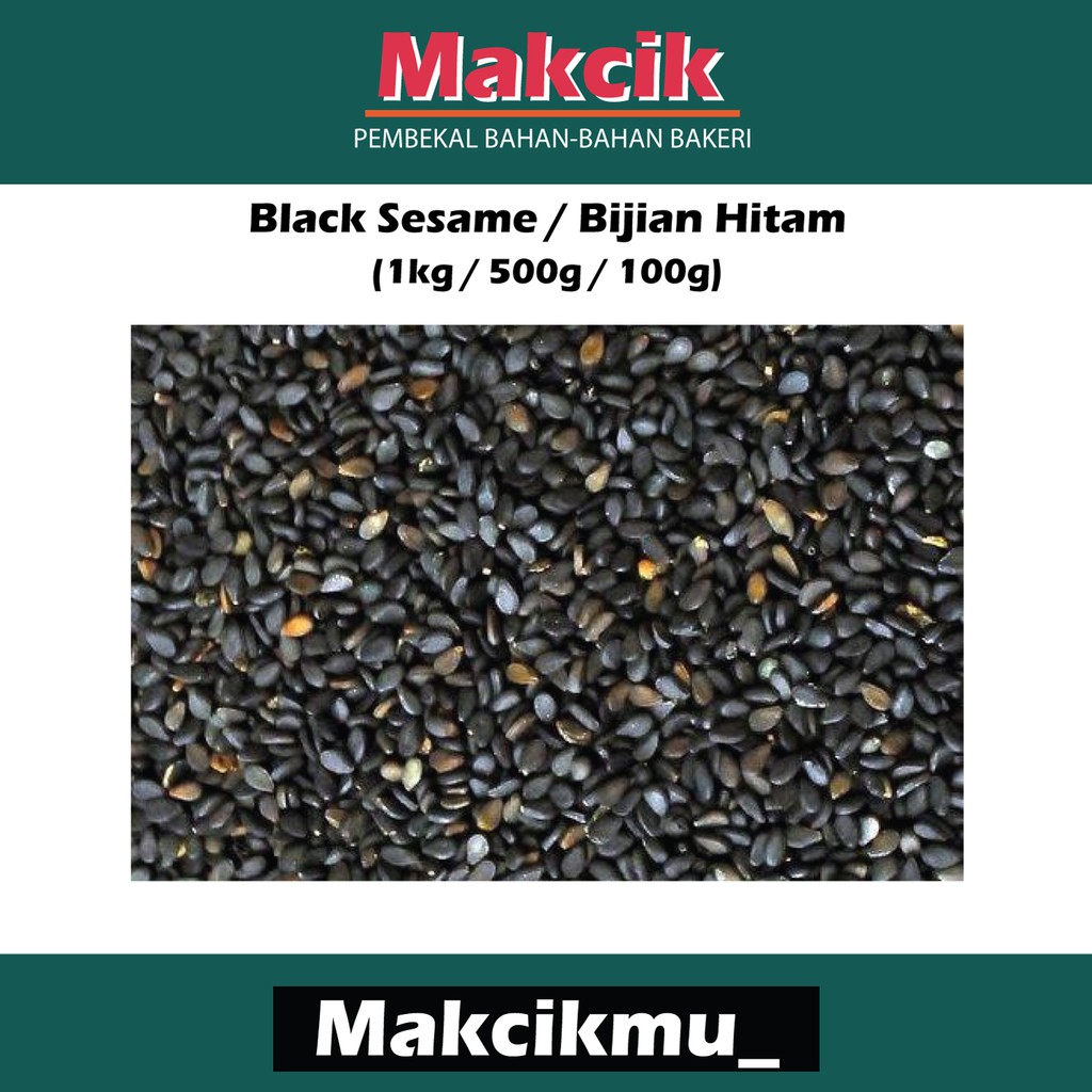 Sesame Black Bijian Hitam Seed G G Kg Shopee Malaysia