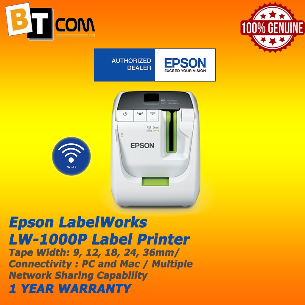 Pre Order Days Epson Labelworks Lw P Wi Fi Label Printer