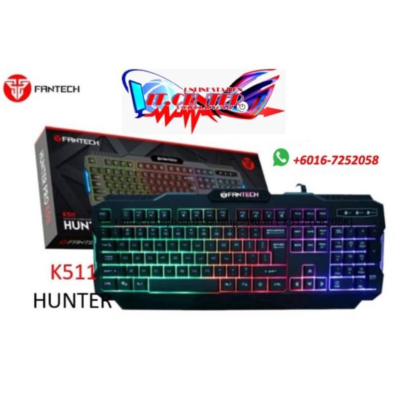 FANTECH K511 HUNTER PRO Backlit Pro Gaming Keyboard Shopee Malaysia