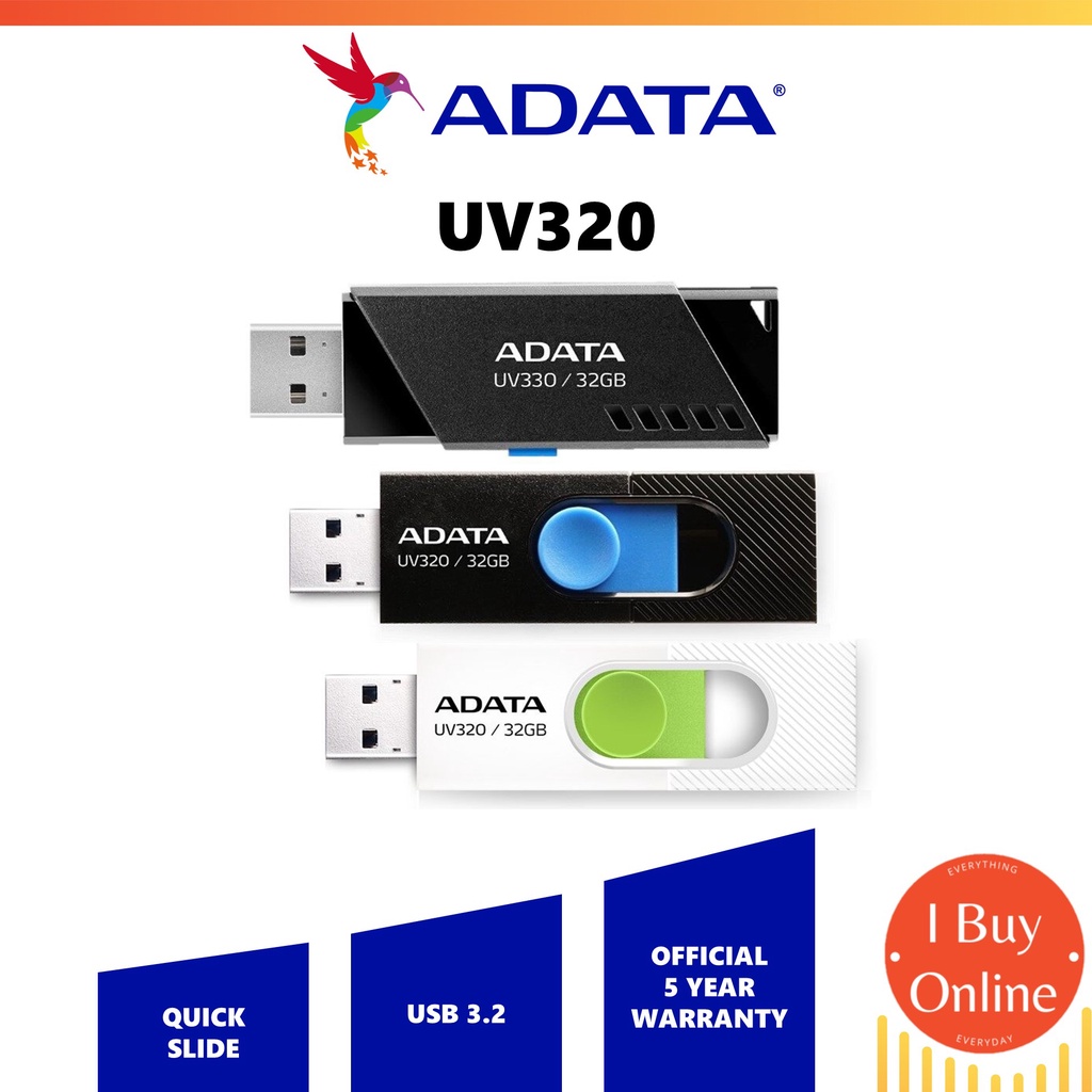 Adata Pendrive Usb Flash Drive Uv Black White Gb Gb Gb