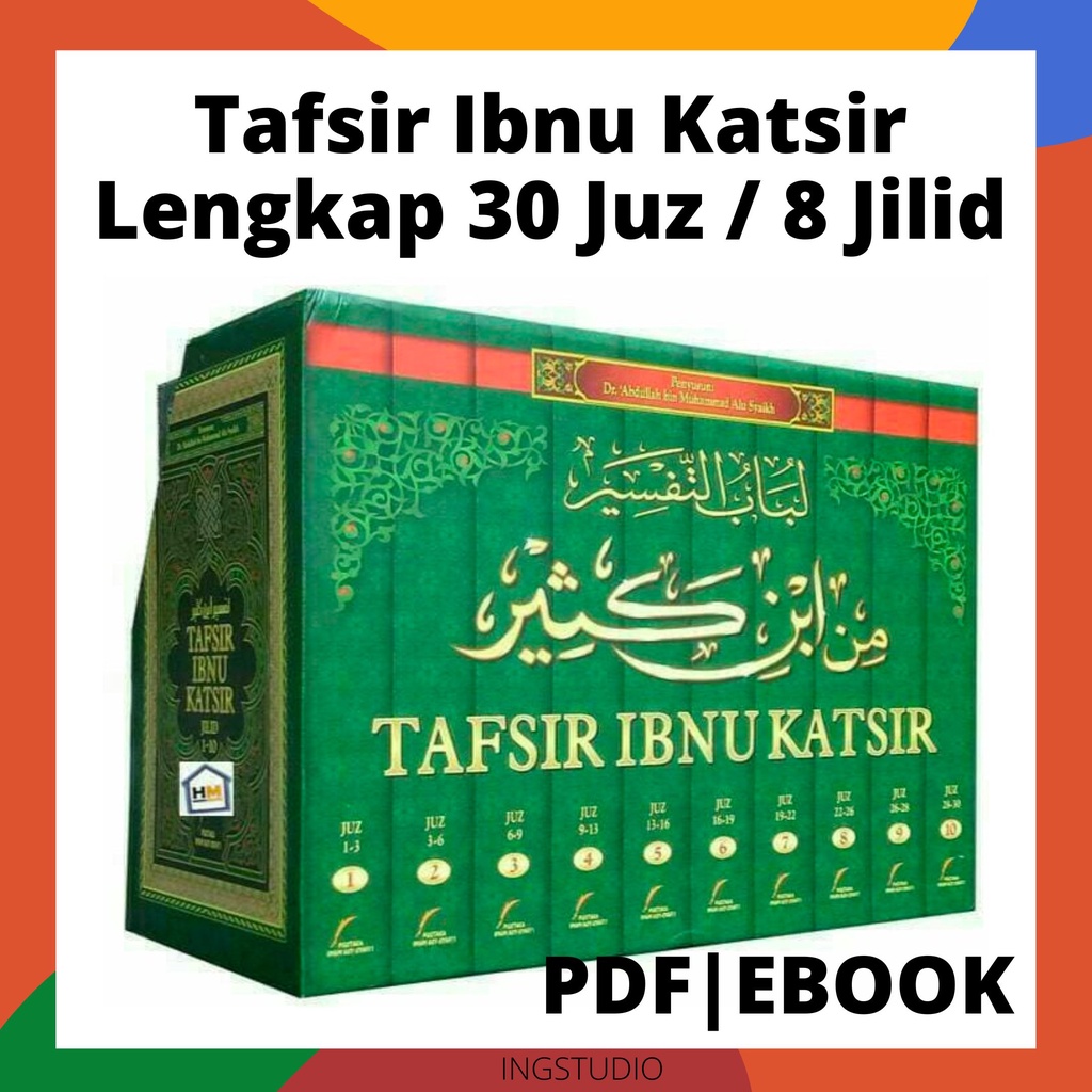 Tafsir Ibnu Katsir Lengkap 30 Juz 8 Jilid By Ibnu Katsir Shopee