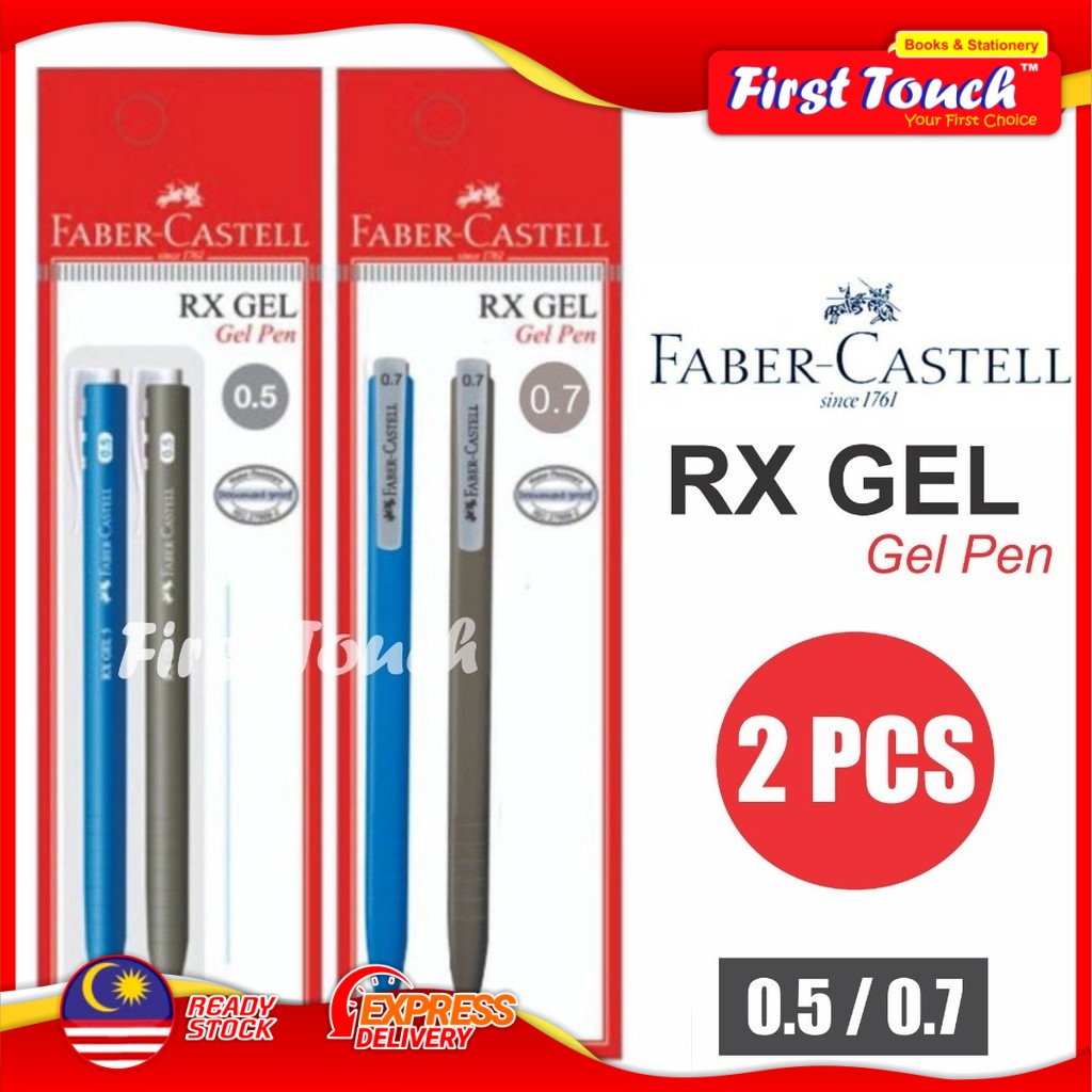 Faber Castell RX GEl Gel Pen 2 S Pack 0 5mm 0 7mm Shopee Malaysia