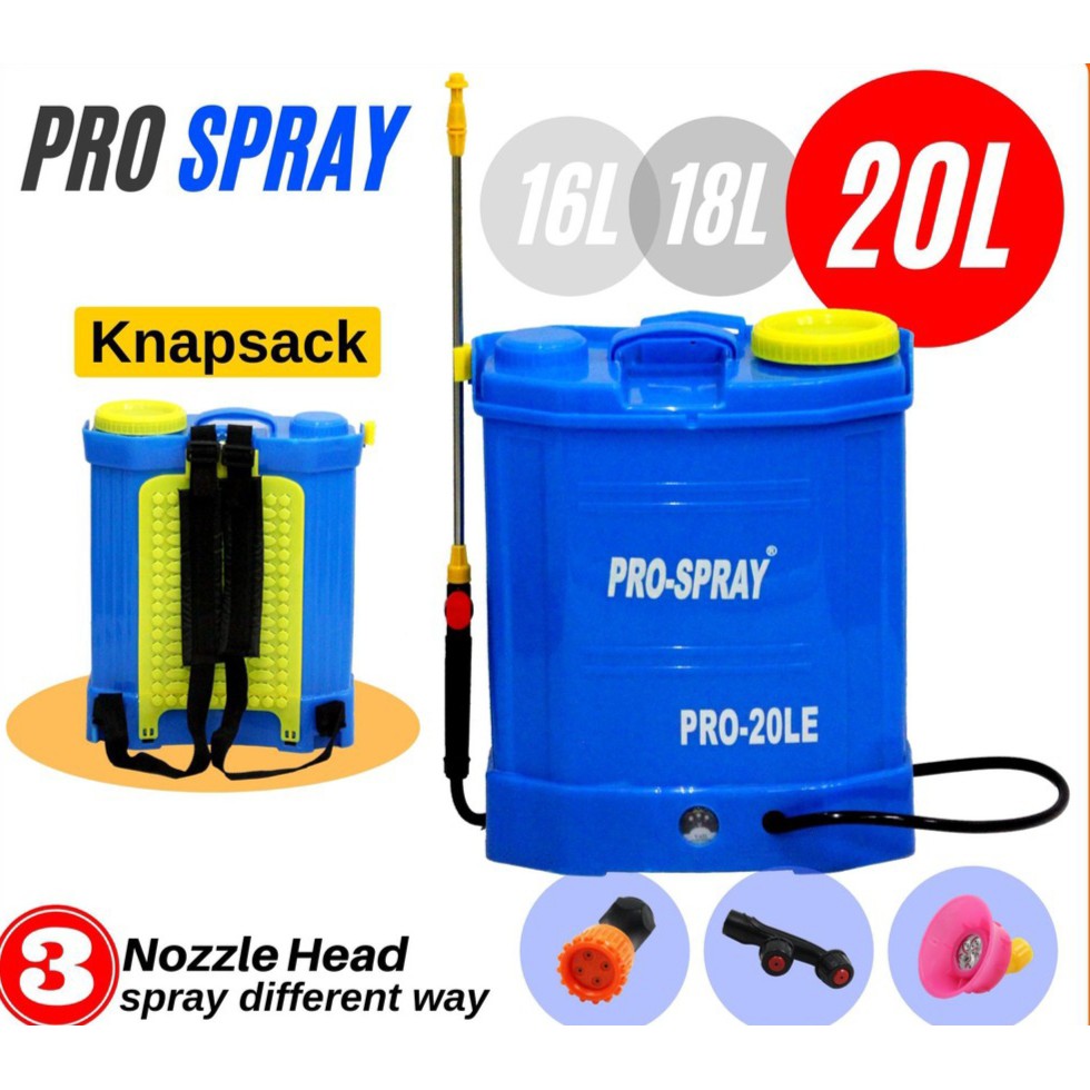 Pump Racun Bateri PRO SPRAY Portable Rechargeable Battery Knapsack