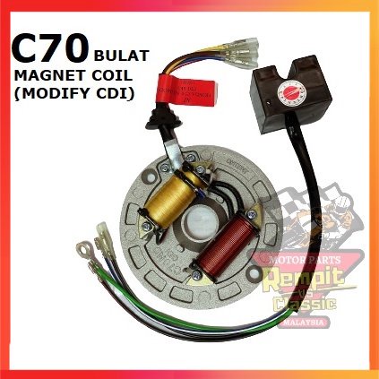 Rempit Honda C Modify Cdi Magnet Coil Set C Bulat C Honda Bulat