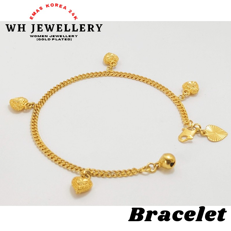 Jewelry Emas Korea Gelang Tangan Gold Plated Bracelet Emas Korea