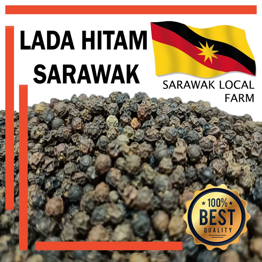 Biji Lada Hitam Sarawak Sarawak Black Peppercorn Shopee Malaysia