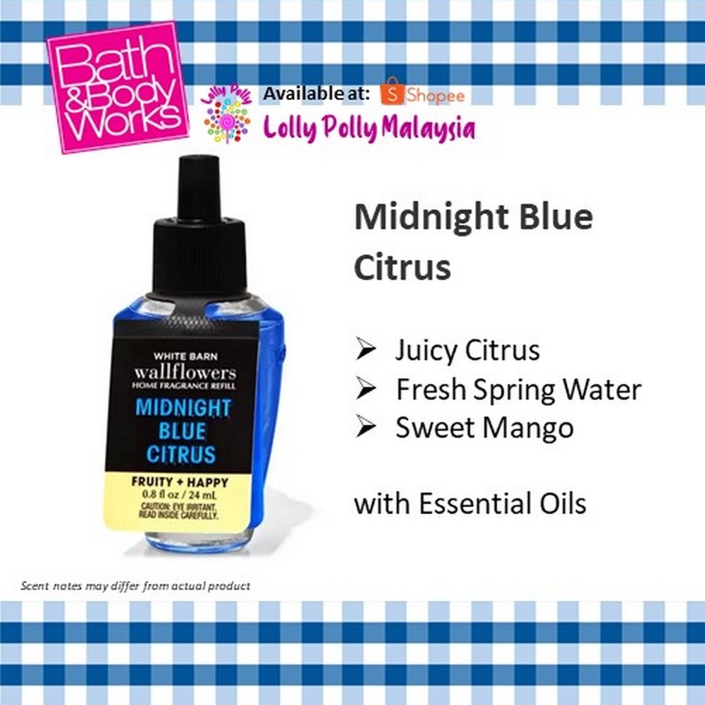 In Stock Authentic Bath And Body Works Midnight Blue Citrus