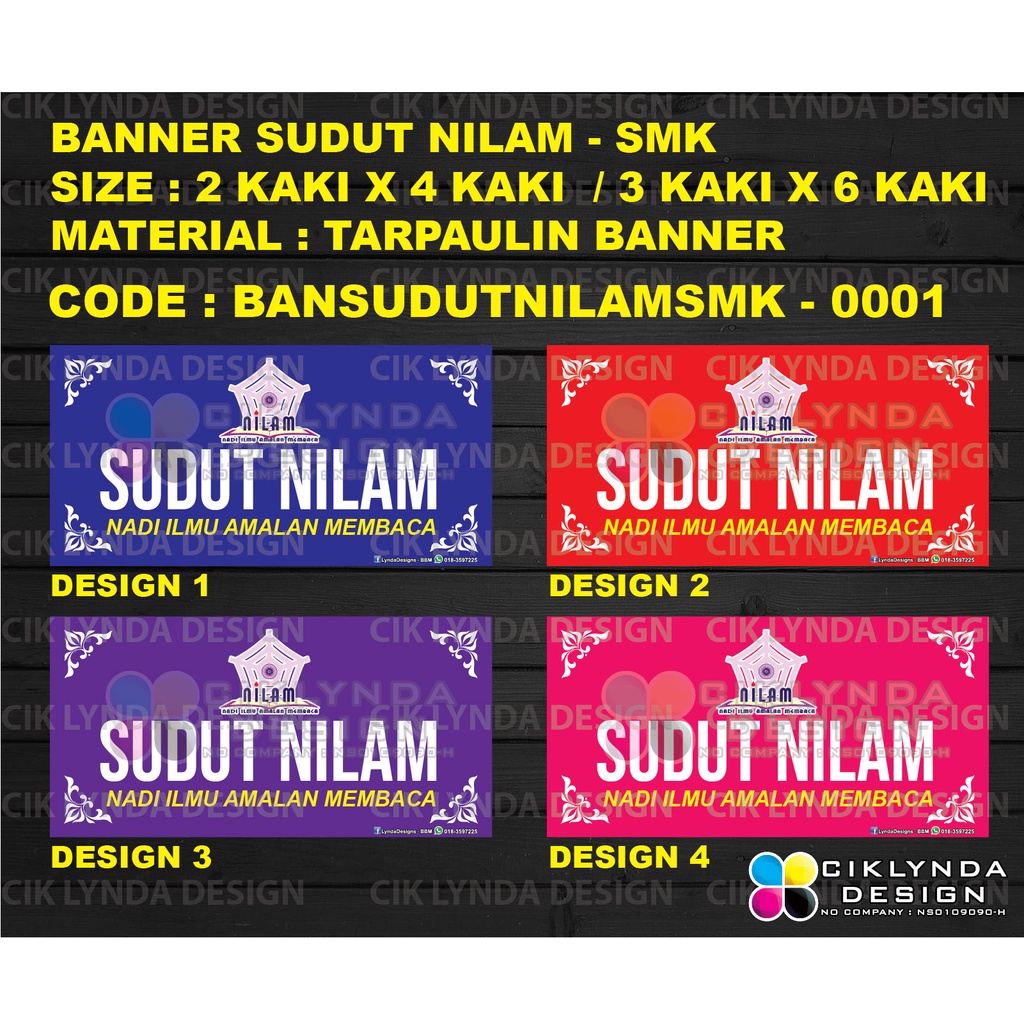 Pre Order Banner Kaki X Kaki Sudut Nilam Smk Shopee Malaysia