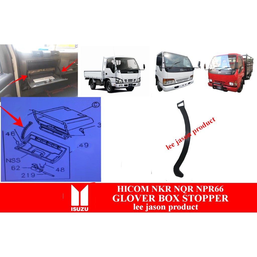 J S Hicom Nkr Nqr N Series Npr Glover Box Stopper Shopee Malaysia