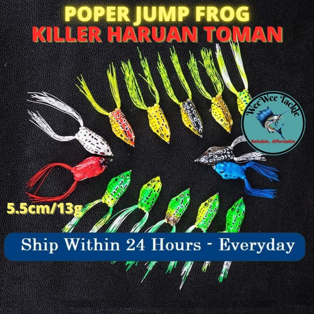 Poper Katak Soft Frog Killer Haruan Toman Topwater Snakehead Jumpfrog