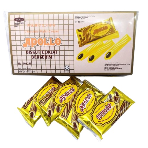 Pcs X G Apollo Chocolate Stick Wafer A Shopee Malaysia