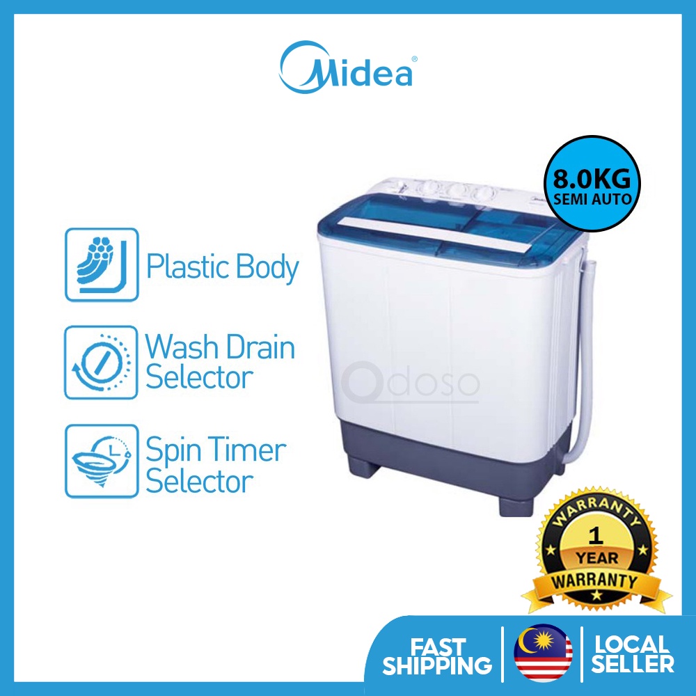 Midea Kg Semi Auto Washing Machine Washer Mesin Basuh Msw P