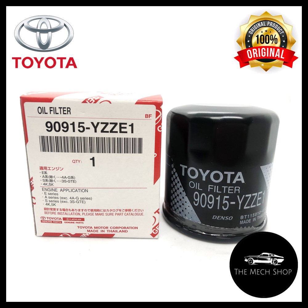 Toyota E1 N2 Oil Filter 90915 YZZE1 N2 100 Original Product