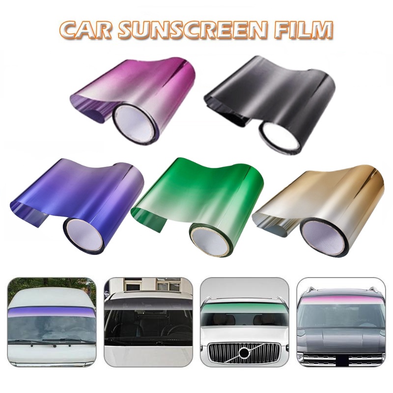 X Cm Diy Front Windshield Car Stickers Uv Protected Waterproof Sun