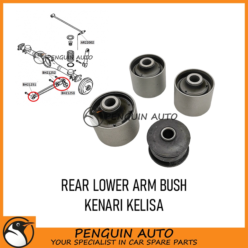 PERODUA KENARI KELISA REAR SUSPENSION LOWER ARM BUSH 1SET Shopee Malaysia