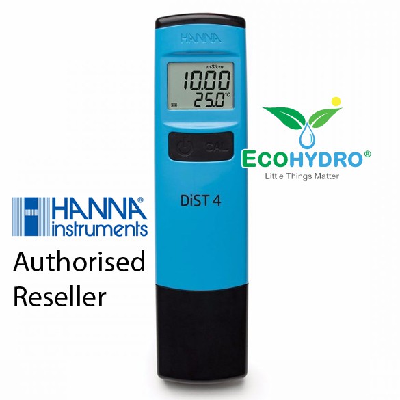 ORIGINAL Hanna Instruments DiST 4 Waterproof EC Tester 0 00 20 00 MS