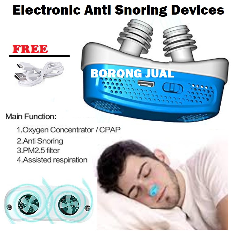 Rechargeable Electronic Anti Snoring Air Purifier Silicone Snore