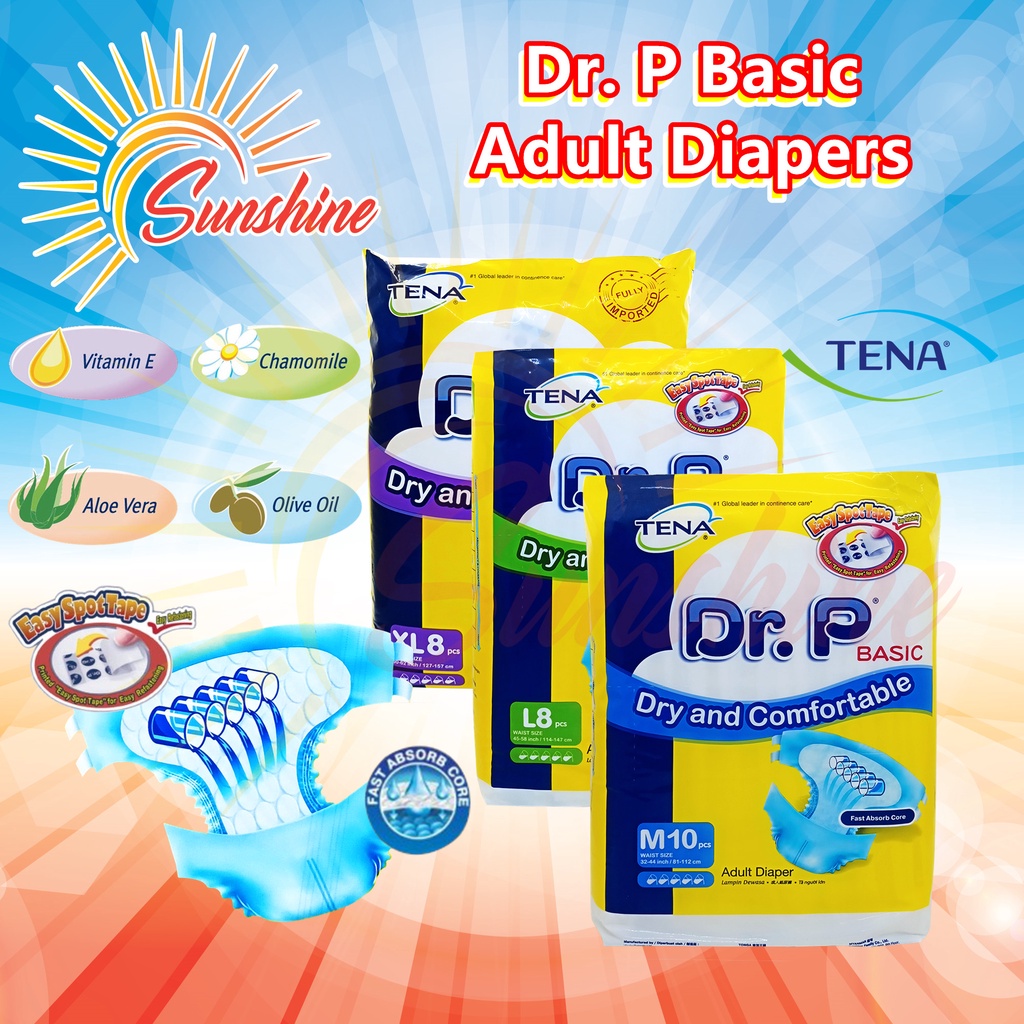 Tena Dr P Adult Basic Diapers Shopee Malaysia