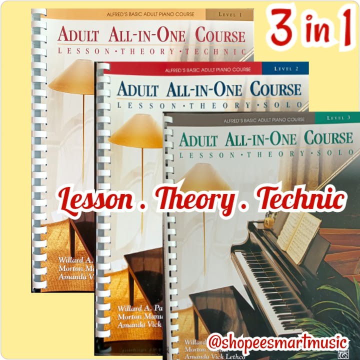 Alfred S Basic Adult All In One Course Lesson Theory Technic