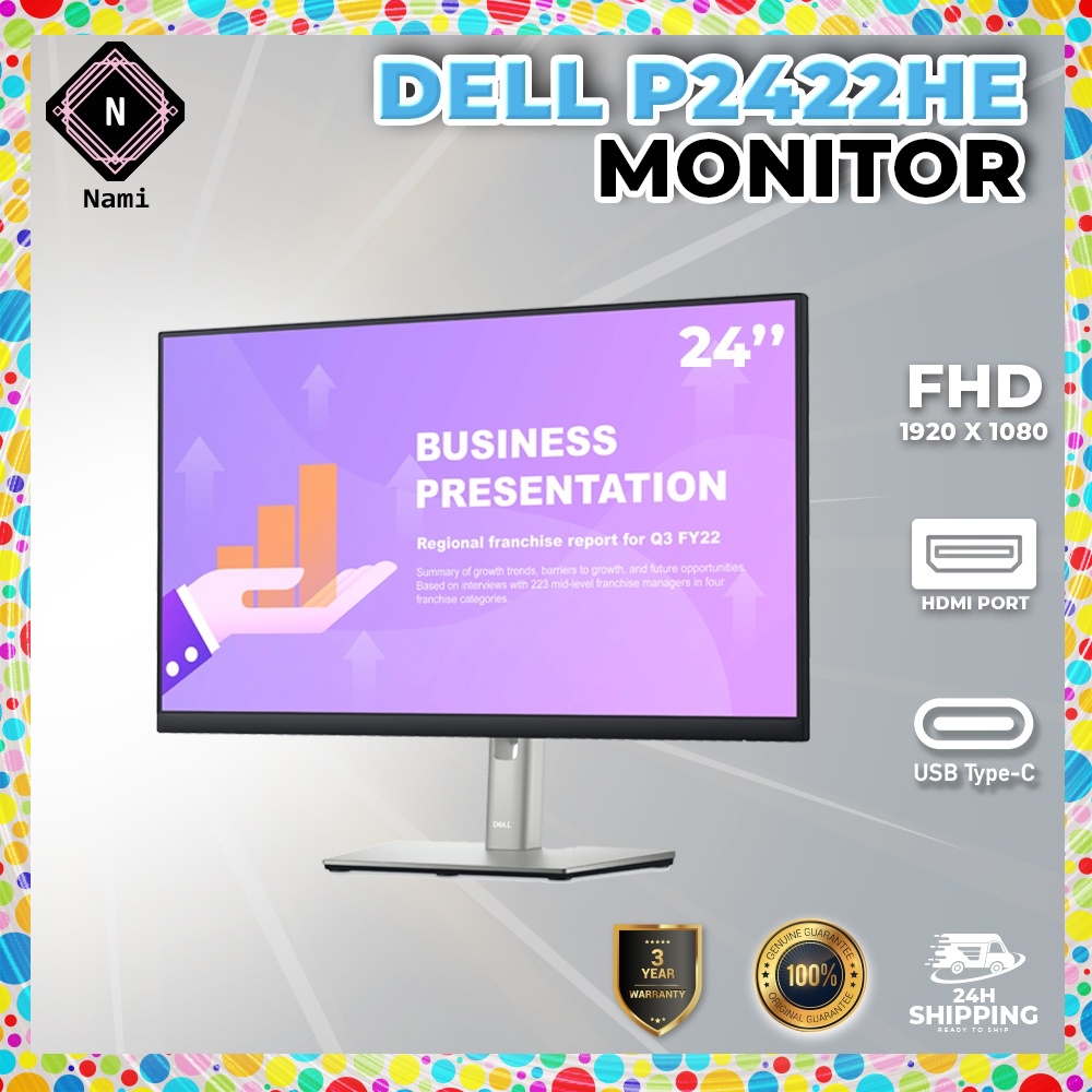 Dell Monitor P He Usb C Hub Fhd Monitor With Comfortview Plus