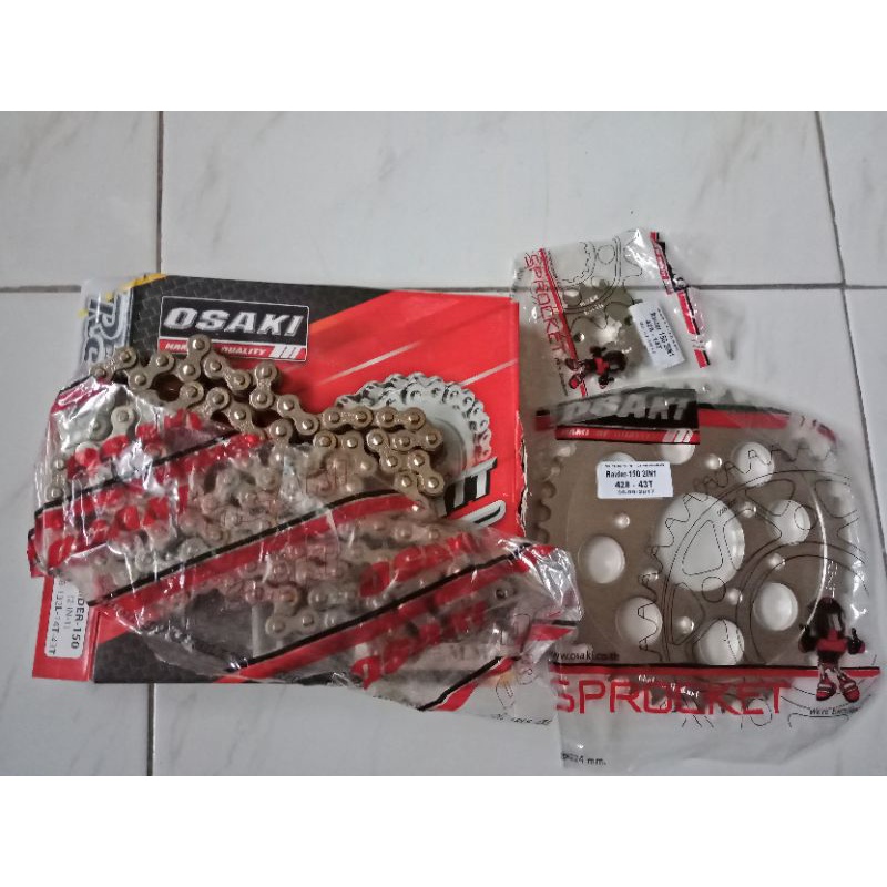 Osaki Revo Chain Sprocket Set In For Raider Carb Fi Shopee