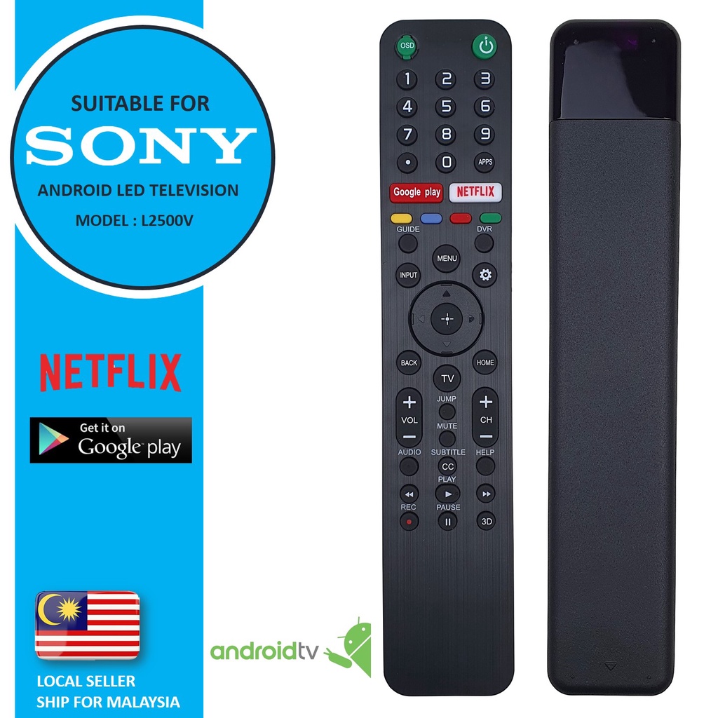 Sony Replacement For Sony L V Android Flat Panel Led Lcd Tv Remote